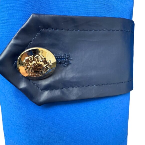 DENNIS BASSO Peacoat Plus Size 3X Blue Womens Jacket Raincoat Preppy Nautical - Picture 8 of 12